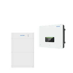 Sofar 5 kW hibridinis keitiklis + Sofar 10 kWh energijos kaupimo sistemos paketas
