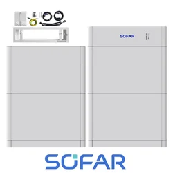 SOFAR Energian varastointi 20kWh zawiera(4 x BTS-5K Akku 5kWh ja BTS 5K-BDU Hallintamoduuli alustalla)