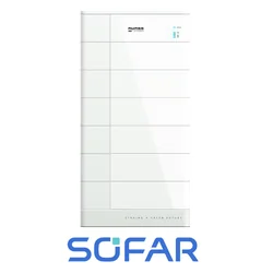 SOFAR Energieopslag 15kWh bevat (6*GTX 3000-H Batterij 2.5kWh en GTX 3000-BCU Beheermodule met basis)