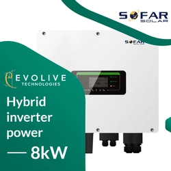 Sofar Solar invertors HYD8KTL-3PH 3F hibrīds SofarSolar