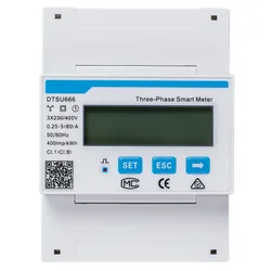 SOL | Medidor de energia inteligente trifásico 80A Inversor | DTSU666