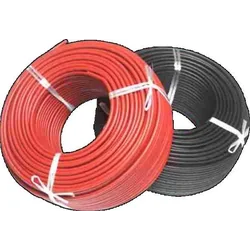 SOLAR CABLE 6mm, RED/BLACK , ROLLS 100M