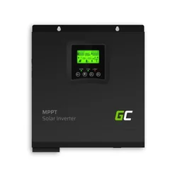 Solar Inverter Off Grid Invertteri MPPT Green Cell -aurinkolaturilla 24VDC 230VAC 3000VA/3000W Puhdas siniaalto