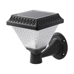 Solar Lights - Solar Wall Lights - IP44 - Sort - 0.8 Watts - 75 Lumens - 3IN1 - Model No: - VT-972