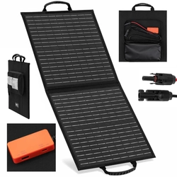 Solar oplader solpanel folde turist camping 2 xUSB 40 I