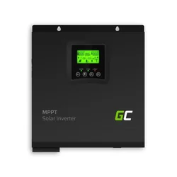 Solární invertor Off Grid Invertor se solární nabíječkou MPPT Green Cell 24VDC 230VAC 3000VA/3000W Čistá sinusová vlna