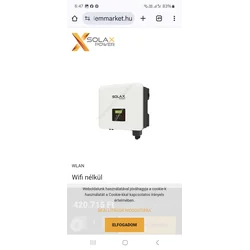 Solax  3.7 D hibrid inverter 1 phase