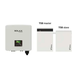 Solax complete set (Solax X3-Hybrid-10.0-D + SolaX T58 master + T58 slave V2)