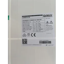 solcellsmodul; PV-modul; QCells G3 275