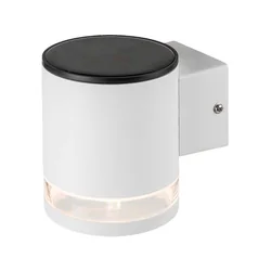 Solcellsvägglampor - IP44 - White Body - 70 Lumens - 3000K