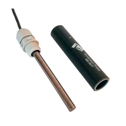 Sonda de nivel BVA MD-0817, set 3 piezas, electrodo de acero inoxidable, carcasa de PVC-U, 100 mm, cable de silicona 5 m