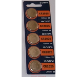 Sony-batterij CR2025 5 st.