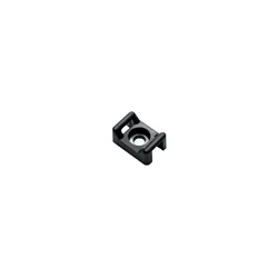 Soporte de plástico para sujetar collares, NEGRO, 23x16x10 mm, 100 pc TAC-2-B