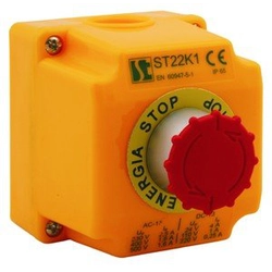 Spamel Control box 1-otworowa with safety button - ST22K15-1