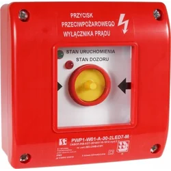 Spamel Ručna tipka za paljenje za prekidač PWP1(1NO i 1NC)z s čekićem i zeleno/crvenim certifikatom PWP1-W01-B-11-2LED11-M