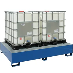 Spill tray for the IBC tank of the MAUZER pallet container 2 x 1000L