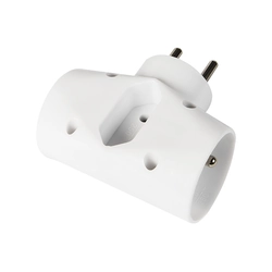 Splitter R-21 3 SOCKETS med jordning