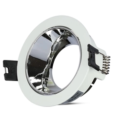 Spoturi cu LED - Fiting încastrat - GU10 - IP20 - Alb+crom - Nr. model: - VT-872-WC