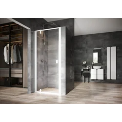 Sprchové dveře Ravak Nexty, NDOP1-90 bílá/bílá+Transparent