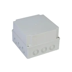 Square junction box made of deep ABS plastic 210x210x140mm IP67 IK06