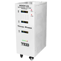 Stabilisateur de réseau maximum 200KVA-SVC avec servomoteur triphasé-triphasé TED003607