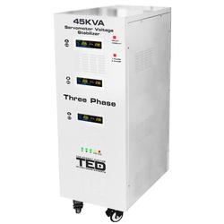 Stabilizzatore di rete massimo 45KVA-SVC con servomotore trifase-trifase TED000170