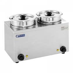 Stacja do zup - 2 x 2,75 l - 300 W ROYAL CATERING 10010576 RCBM-2/4R