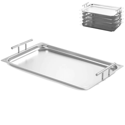 Stackable steel serving tray GN 1/1