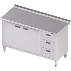 Stainless Steel Cabinet 3 Drawers (P) D.Wing 150x60 Stalgast