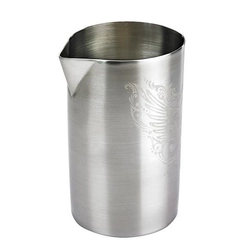 Stainless steel double wall bartender glass