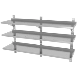 Stainless Steel Draining Shelf 3-Poz 160x30 Polgast 385163-3-Perf