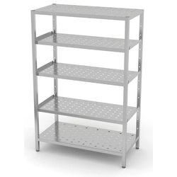 Stainless Steel Gastronomic Draining Shelf 110x50x180 Polgast Adjustable Shelves 357115