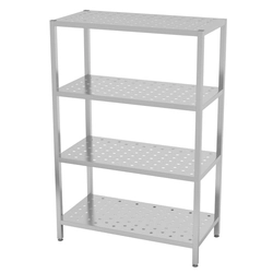 Stainless Steel Gastronomic Shelf 100x70x180 Perforated Polgast 344107