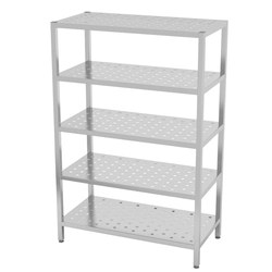 Stainless Steel Gastronomic Shelf 80x70x180 Perforated Polgast 345087