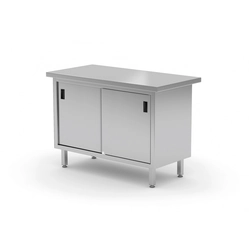 Stainless Steel Gastronomic Table Pass-through Cabinet 170x60x85 Polgast 127176p