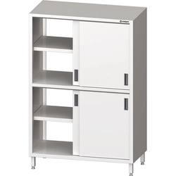 Stainless steel pass-through cabinet with sliding door 120x70x180 | Stalgast