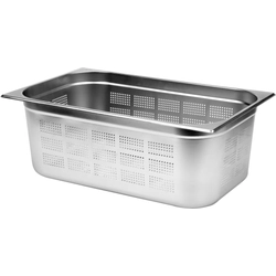 STAINLESS STEEL PERFORATED CONTAINER GN 1/1 200 YATO | YG-00345