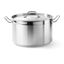 Stainless steel pot with lid, dia. 28cm, 10L