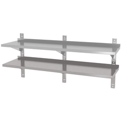 Stainless Steel Shelf 160x40 2-Poz Polgast 384164-3