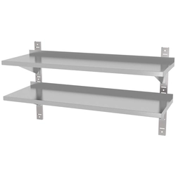 Stainless steel shelf 70x30, 2-pos | Polgast