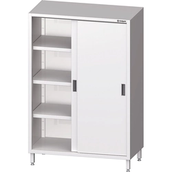 Stainless Steel Storage Cabinet Sliding Doors 100x60x180 Stalgast