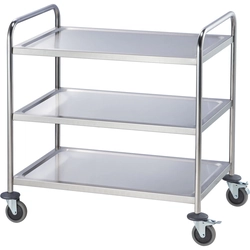 Stainless steel waiter trolley, 3-półkowy