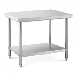 Stainless steel work table - 100 x 70 cm - load capacity 190 kg - Royal Catering ROYAL CATERING 10012553 RCAT-100/70-P