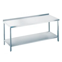 Stainless Steel Work Table With Rilling Shelf 1400x600x850