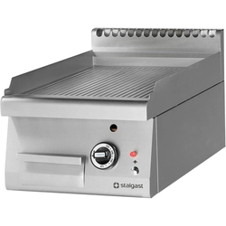 Stalgast gasgrillplaat vermogen 6,5 kW - gegroefd (aardgas)