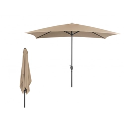 Standing garden umbrella, 2x3 m, gray-brown