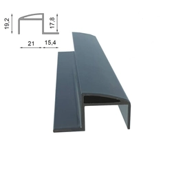 Stängningsprofil för takfotsprofiler W20 Renoplast