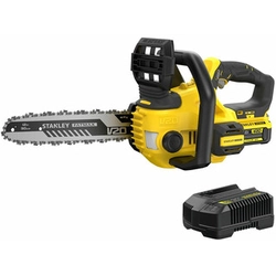 Stanley FatMax SFMCCS630M1-QW акумуляторна бензопила 18 V | 300 мм | Вугільна щітка | 1 x 4 Ач акумулятор + зарядний пристрій | В картонній коробці