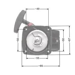 Starter Nac Cg260B;Wlbc260-2Zxu Wire Market Křovinořezy Nz476