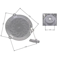 Starter Nac T375 Piața de carcase din plastic Mașini de tuns iarba Nz245